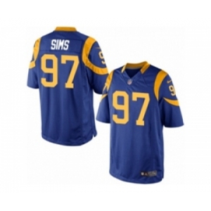 Youth Nike Los Angeles Rams #97 Eugene Sims Limited Royal Blue Alternate NFL Jersey