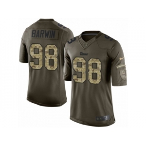 Youth Nike Los Angeles Rams #98 Connor Barwin Limited Green Salute to Service NFL Jersey