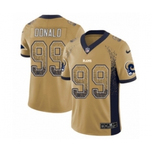 Youth Nike Los Angeles Rams #99 Aaron Donald Limited Gold Rush Drift Fashion NFL Jersey