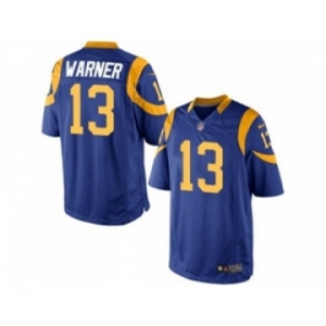 Youth Nike St. Louis Rams #13 Kurt Warner Royal Blue Alternate Stitched Jersey