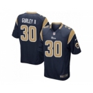 Youth Nike St. Louis Rams #30 Todd Gurley II Navy Blue jerseys