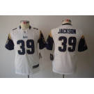 nike youth nfl jerseys st. louis rams #39 jackson white[nike limited]