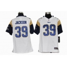 nike youth nfl jerseys st. louis rams #39 jackson white[nike]