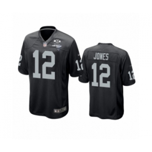 Las Vegas Raiders #12 Zay Jones Black 2020 Inaugural Season Game Jersey