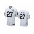 Las Vegas Raiders #27 Trayvon Mullen White 2020 Inaugural Season Game Jersey