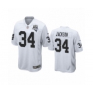 Las Vegas Raiders #34 Bo Jackson White 2020 Inaugural Season Game Jersey