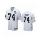 Las Vegas Raiders #74 Kolton Miller White 2020 Inaugural Season Game Jersey