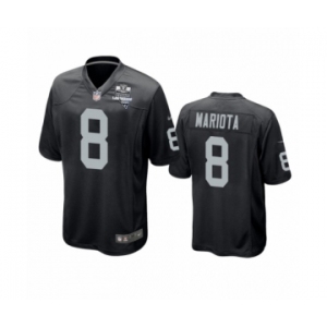 Las Vegas Raiders #8  Marcus Mariota Black 2020 Inaugural Season Game Jersey