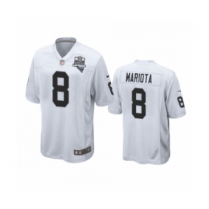 Las Vegas Raiders #8 Marcus Mariota White 2020 Inaugural Season Game Jersey
