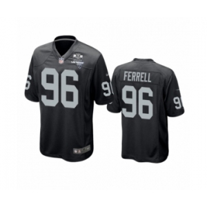 Las Vegas Raiders #96 Clelin Ferrell Black 2020 Inaugural Season Game Jersey