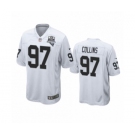 Las Vegas Raiders #97 Maliek Collins White 2020 Inaugural Season Game Jersey