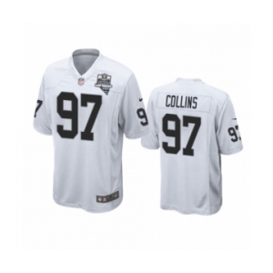 Las Vegas Raiders #97 Maliek Collins White 2020 Inaugural Season Game Jersey