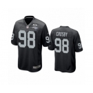 Las Vegas Raiders #98 Maxx Crosby Black 2020 Inaugural Season Game Jersey