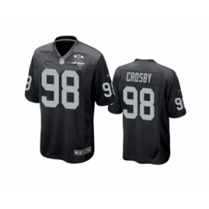 Las Vegas Raiders #98 Maxx Crosby Black 2020 Inaugural Season Game Jersey