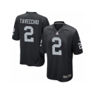 Men Nike Oakland Raiders #2 Giorgio Tavecchio Game Black Team Color NFL Jersey
