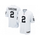 Men Nike Oakland Raiders #2 Giorgio Tavecchio Game White NFL Jersey