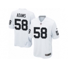 Men Nike Oakland Raiders #58 Tyrell Adams Game White NFL Jersey