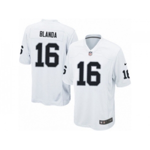 Men's Nike Oakland Raiders #16 George Blanda Game White NFL Jersey
