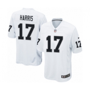 Men's Nike Oakland Raiders #17 Dwayne Harris Game White NFL Jersey