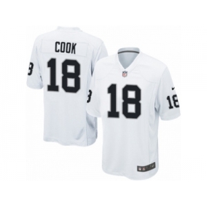 Men's Nike Oakland Raiders #18 Connor Cook Game White NFL Jersey