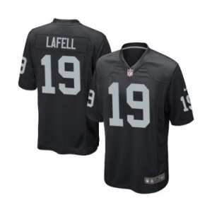 Men's Nike Oakland Raiders #19 Brandon LaFell Game Black Team Color NFL Jersey