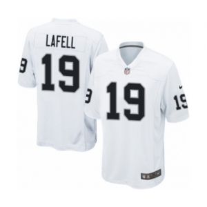 Men's Nike Oakland Raiders #19 Brandon LaFell Game White NFL Jersey