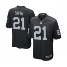 Men's Nike Oakland Raiders #21 Sean Smith Game Black Team Color NFL Jersey