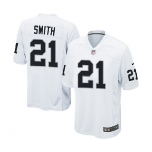 Men's Nike Oakland Raiders #21 Sean Smith Game White NFL Jersey
