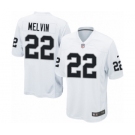 Men's Nike Oakland Raiders #22 Rashaan Melvin Game White NFL Jersey
