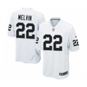 Men's Nike Oakland Raiders #22 Rashaan Melvin Game White NFL Jersey