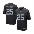 Men's Nike Oakland Raiders #25 Fred Biletnikoff Game Black Team Color NFL Jersey