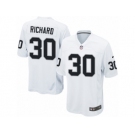 Men's Nike Oakland Raiders #30 Jalen Richard Game White NFL Jersey