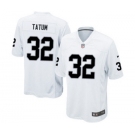 Men's Nike Oakland Raiders #32 Jack Tatum Game White NFL Jersey