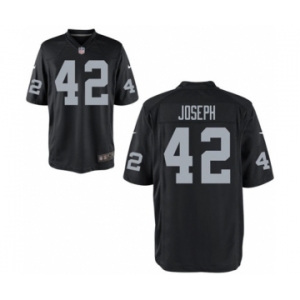 Men's Nike Oakland Raiders #42 Karl Joseph Game Black Team Color NFL Jersey