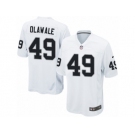 Men's Nike Oakland Raiders #49 Jamize Olawale Game White NFL Jersey