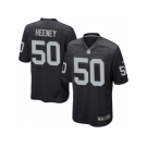 Men's Nike Oakland Raiders #50 Ben Heeney Game Black Team Color NFL Jersey