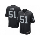 Men's Nike Oakland Raiders #51 Bruce Irvin Game Black Team Color NFL Jersey