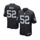 Men's Nike Oakland Raiders #52 Khalil Mack Game Black Team Color NFL Jersey