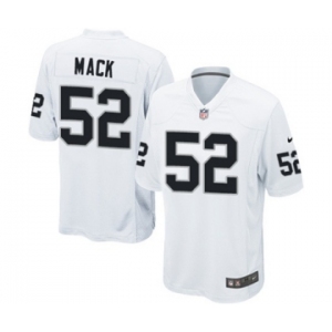 Men's Nike Oakland Raiders #52 Khalil Mack Game White NFL Jersey