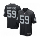 Men's Nike Oakland Raiders #59 Tahir Whitehead Game Black Team Color NFL Jersey