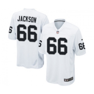 Men's Nike Oakland Raiders #66 Gabe Jackson Game White NFL Jersey