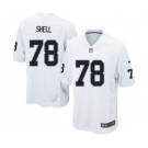 Men's Nike Oakland Raiders #78 Art Shell Game White NFL Jersey