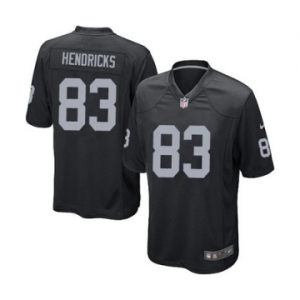 Men's Nike Oakland Raiders #83 Ted Hendricks Game Black Team Color NFL Jersey