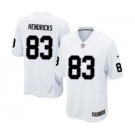 Men's Nike Oakland Raiders #83 Ted Hendricks Game White NFL Jersey