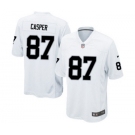 Men's Nike Oakland Raiders #87 Dave Casper Game White NFL Jersey