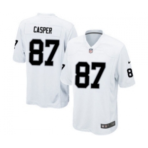 Men's Nike Oakland Raiders #87 Dave Casper Game White NFL Jersey