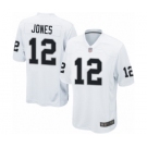 Men's Oakland Raiders #12 Zay Jones Game White Football Jersey