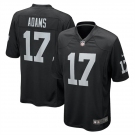 Men's Oakland Raiders #17 Davante Adams Game Black Football Jersey