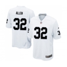 Men's Oakland Raiders #32 Marcus Allen Game White Football Jersey