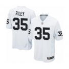 Men's Oakland Raiders #35 Curtis Riley Game White Football Jersey